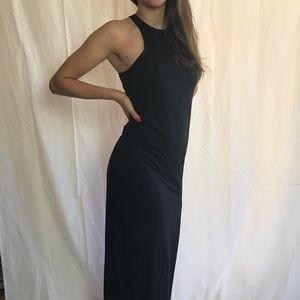 Black maxi dress